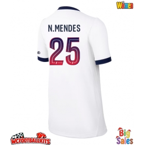 Paris Saint-Germain Nuno Mendes #25 Replica Away Stadium Shirt for Women 2026-27 Short Sleeve